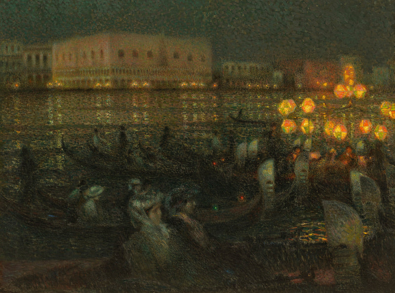 The Serenade, Venice - Henri Le Sidaner