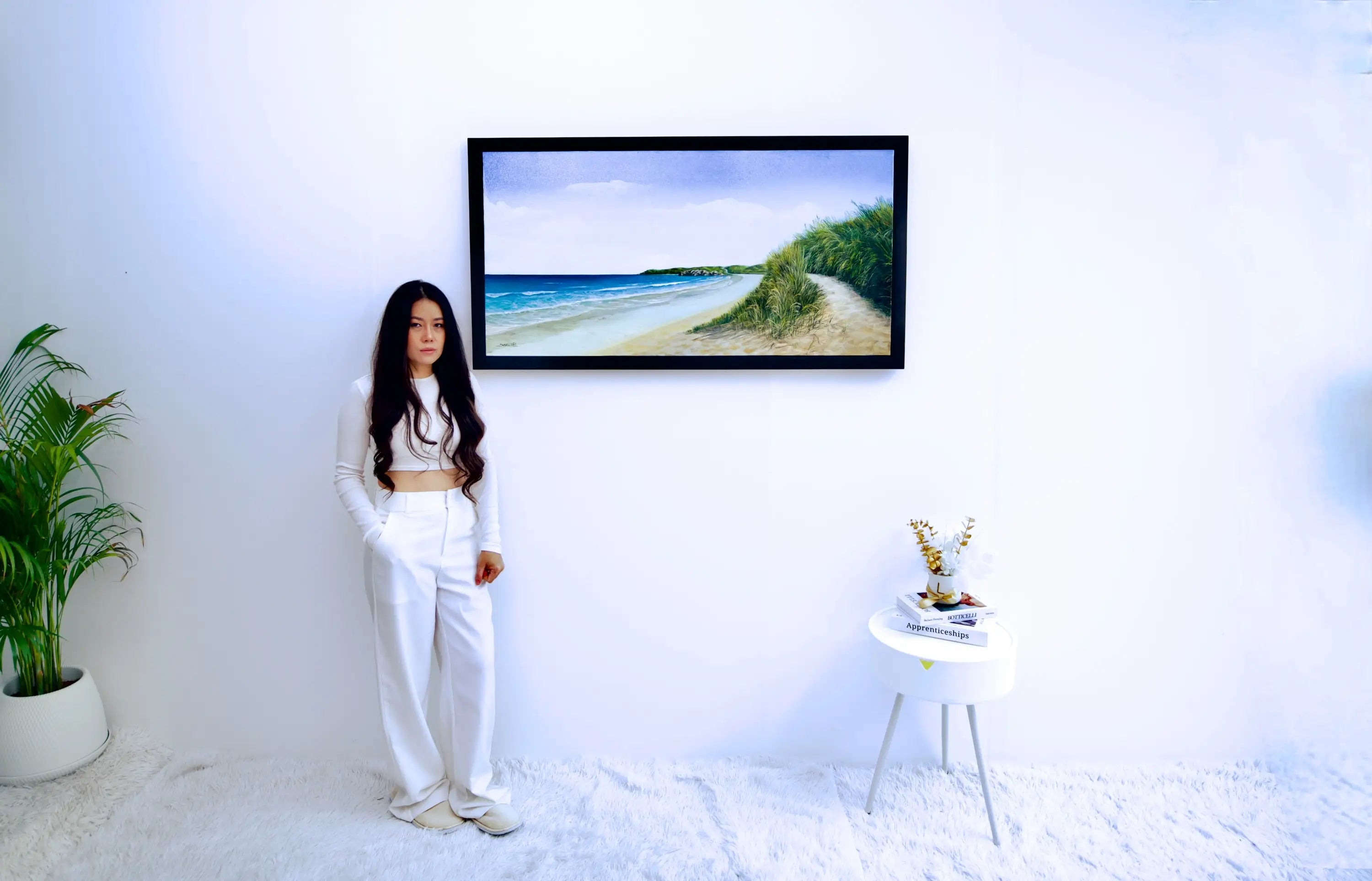 La Sérénité à la Plage | 120 x 60 cm image 3 reproduction artisanale de tableau