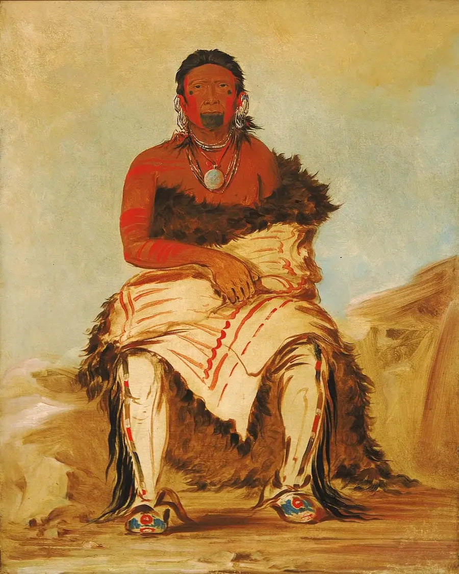 Lá-shah-le-stáw-hix, chief of men, a Pawnee republican - George Catlin