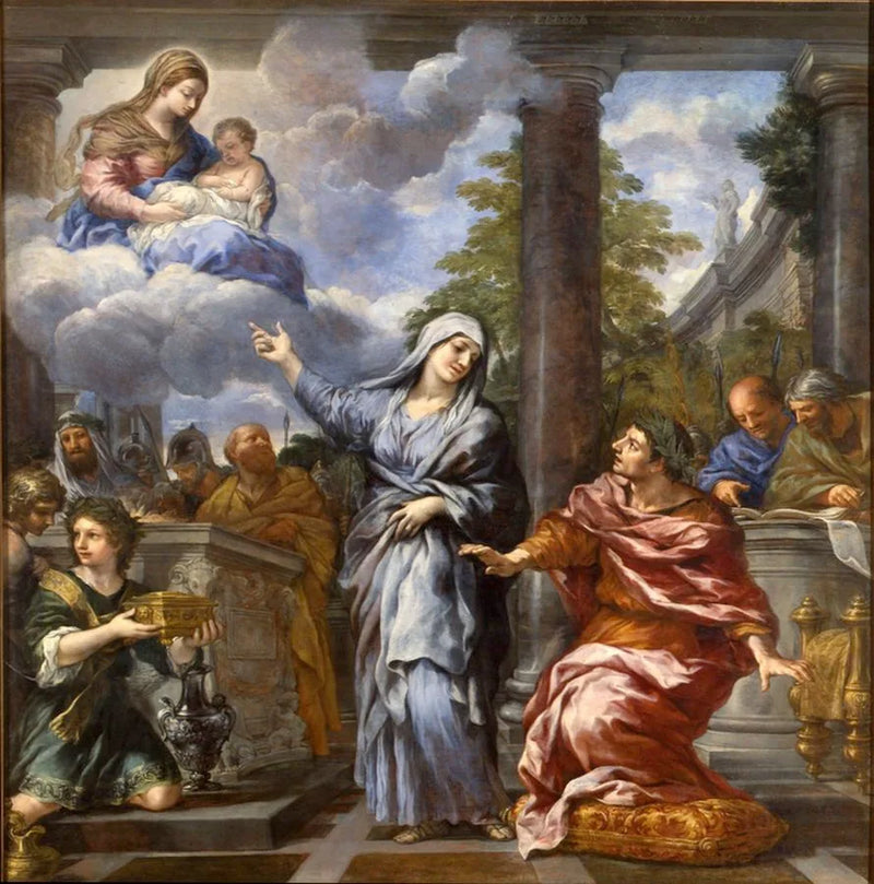 La Sibylle de Tibur announcing to Augustus the birth of Christ - Pietro da Cortona