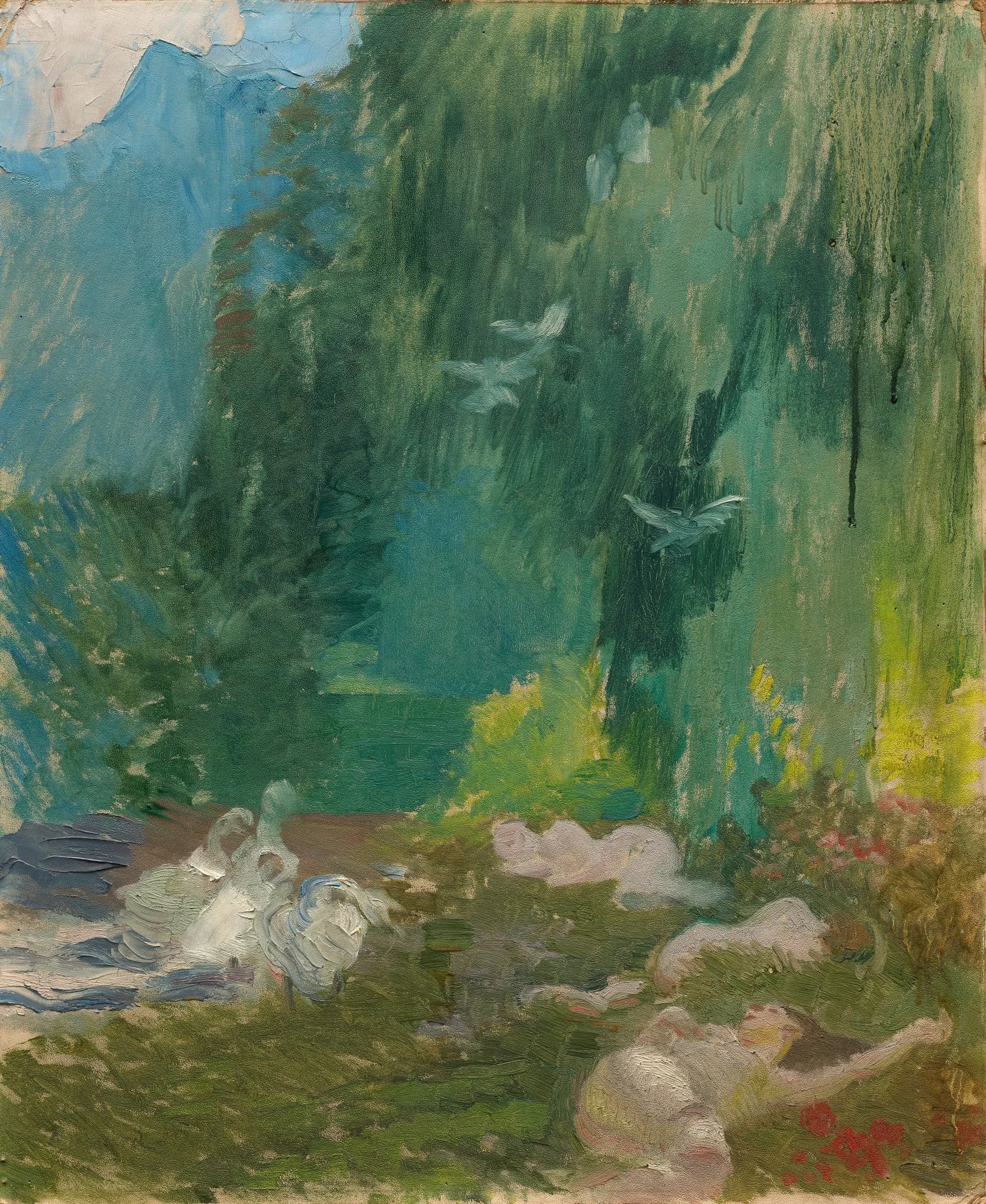 La sieste - Albert Besnard image 1 reproduction réalisée par Alpha Reproduction