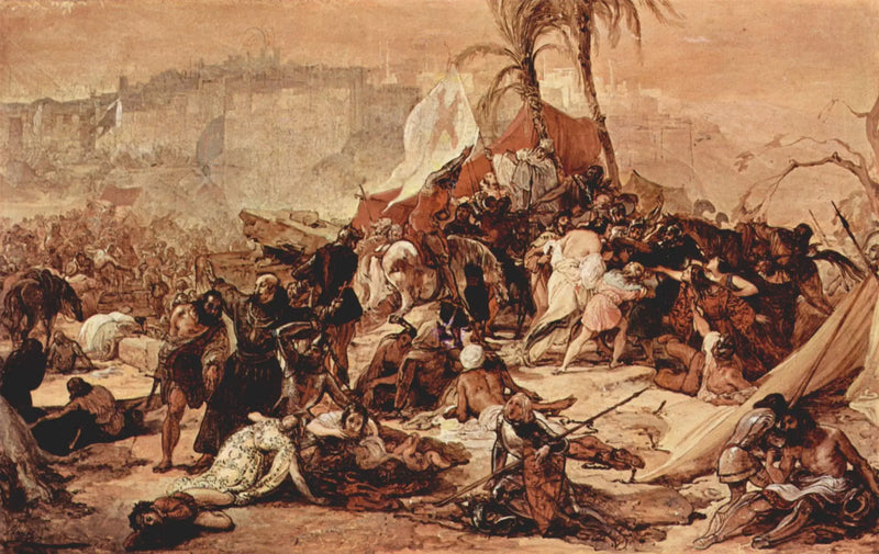 The Crusaders' Thirst in Jerusalem - Francesco Hayez