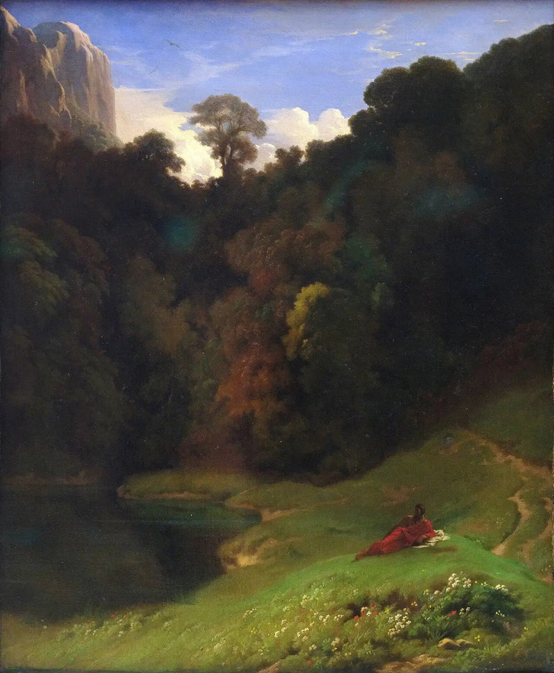 The Solitude - Hippolyte Flandrin