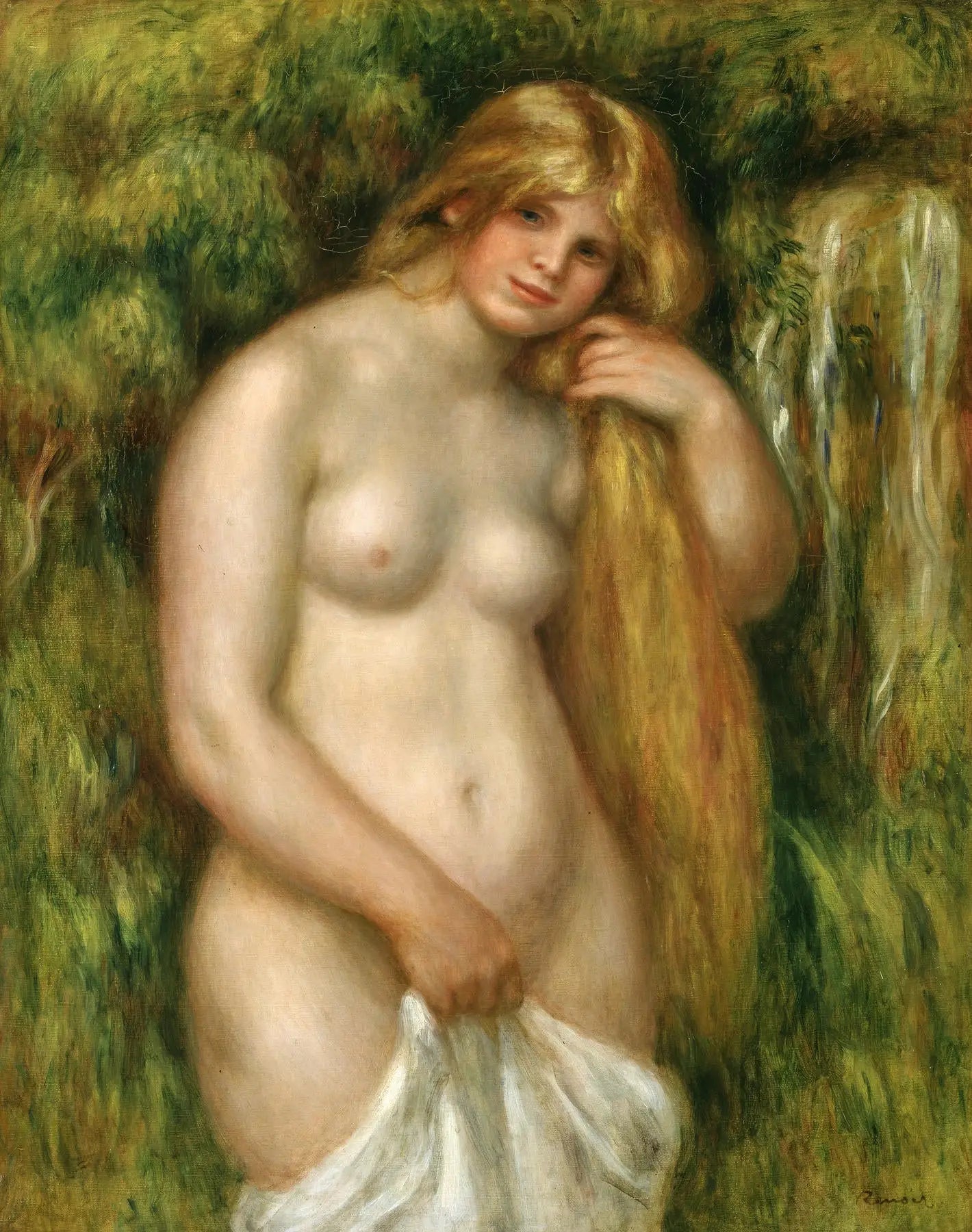 La Source - Pierre-Auguste Renoir image 1 reproduction de peinture à l’huile