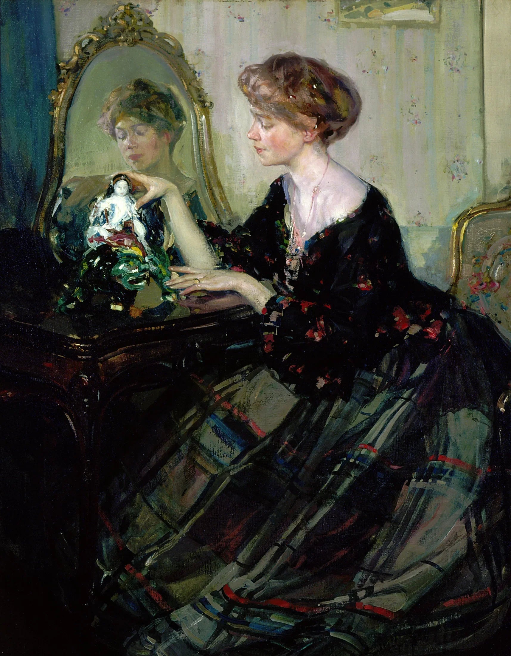 La statuette chinoise - Richard Edward Miller image 1 tableau peint à l’huile sur toile