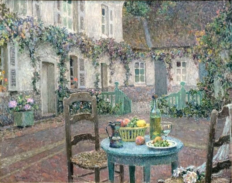 The Blue Table - Henri Le Sidaner