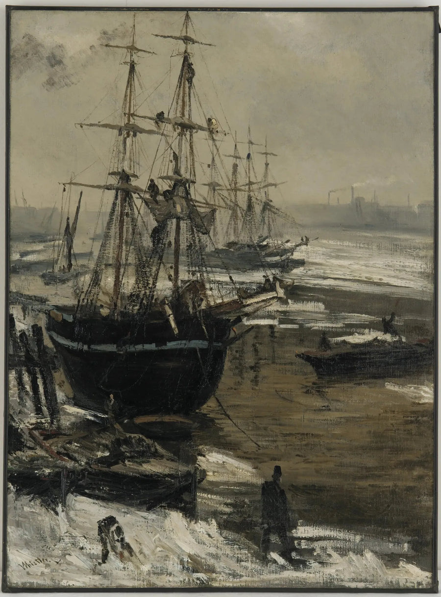 The Thames under the Ice - James Abbott McNeill Whistler