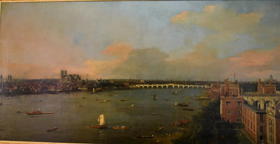 The Thames towards Westminster from Lambeth - Canaletto