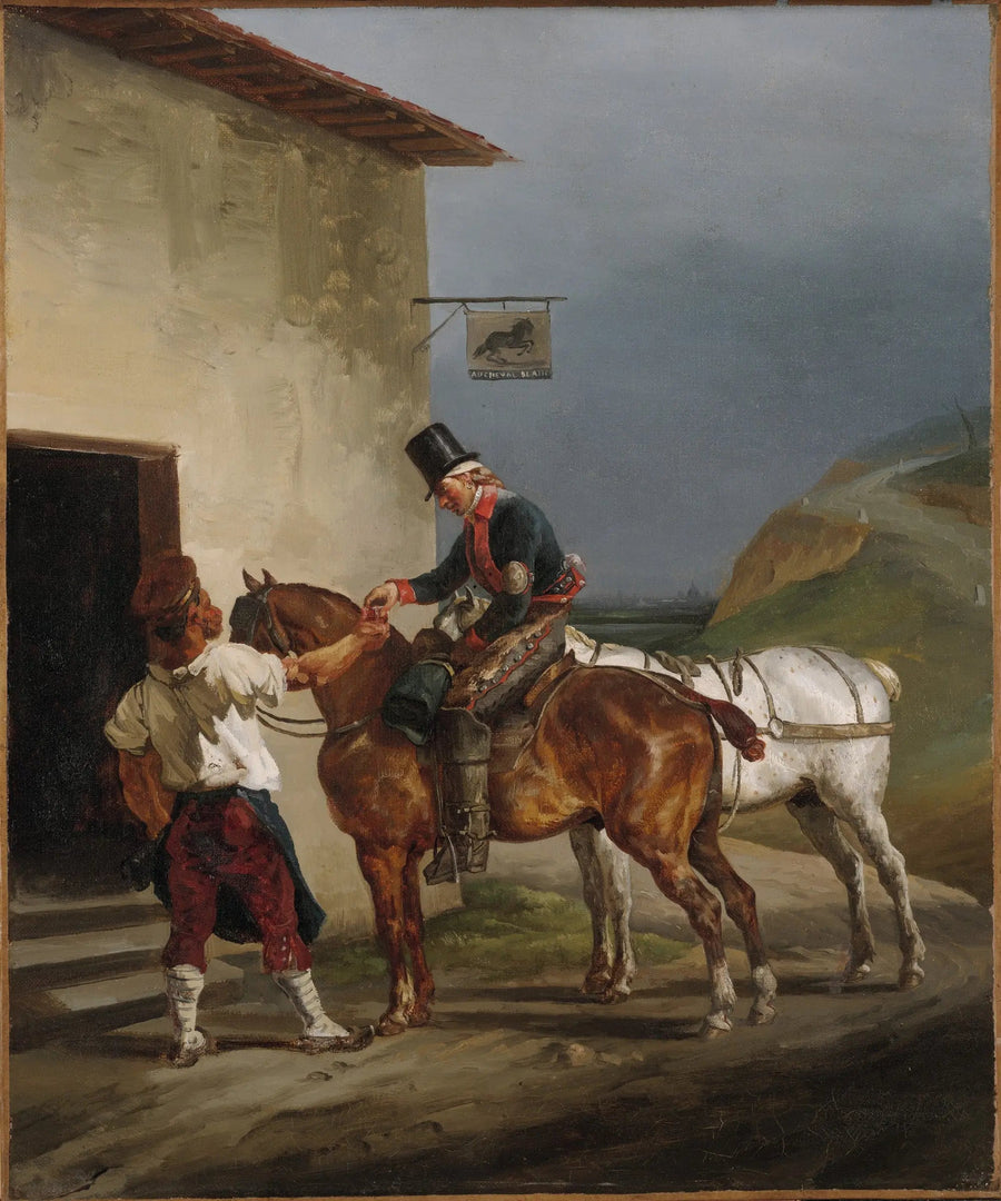 The Tavern of the White Horse - Théodore Géricault