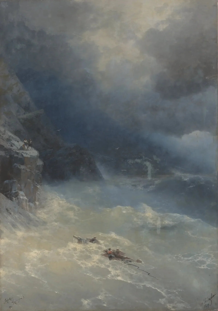 The Storm at Cape Aya - Ivan Aïvazovski