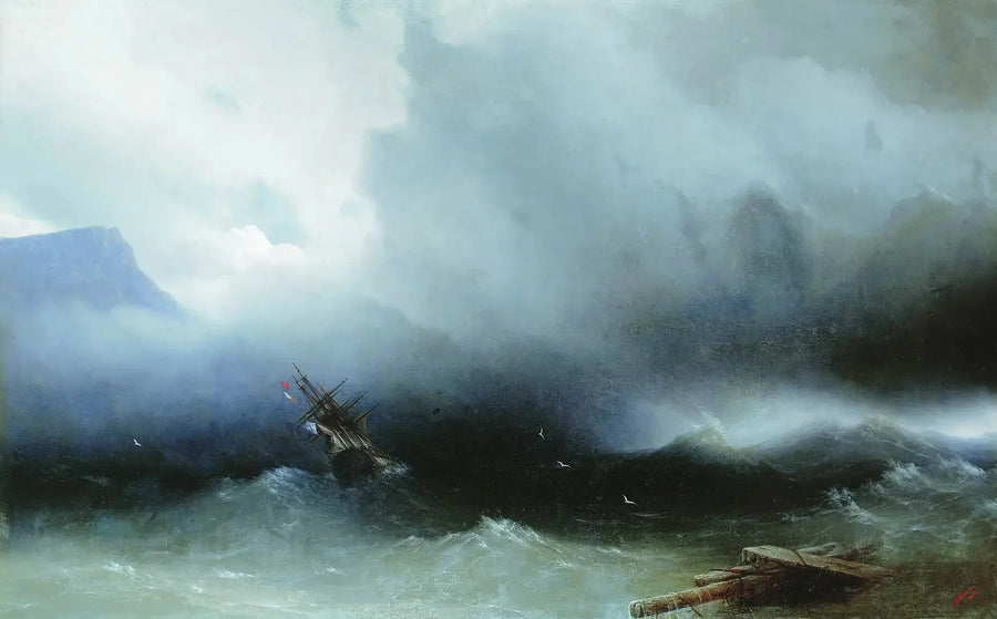 The Storm at Sea - Ivan Aïvazovski