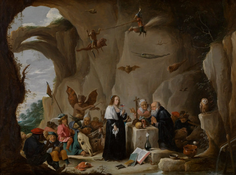 The Temptation of Antoine, Abbot of Egypt - David Teniers the Younger