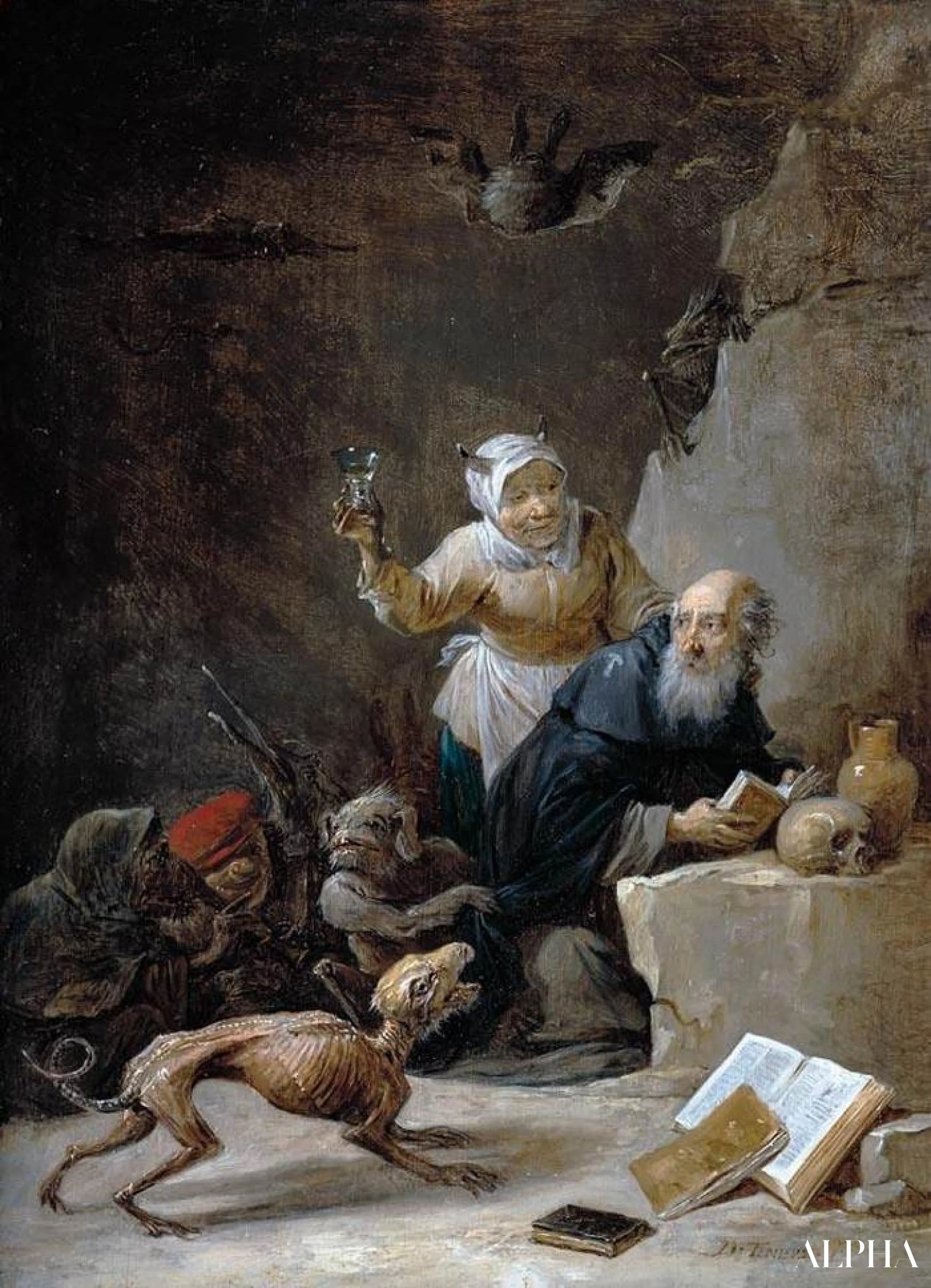 The Temptation of Saint Anthony - David The Younger Teniers - High-quality reproductions of paintings and artworks