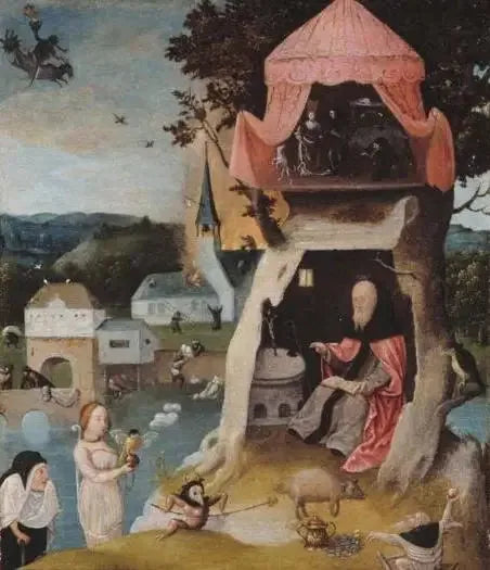 The Temptation of Saint Anthony. - Hieronymus Bosch