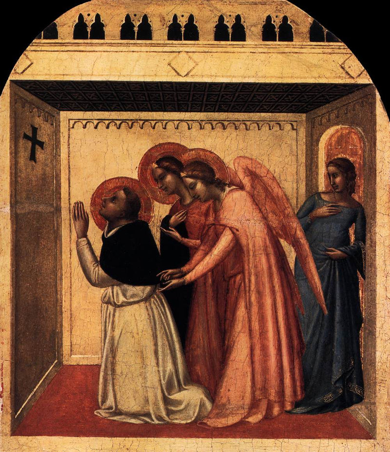 The Temptation of Thomas Aquinas - Bernardo Daddi