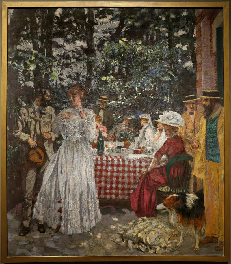 The Terrace at Vasouy - Le Déjeuner - Édouard Vuillard