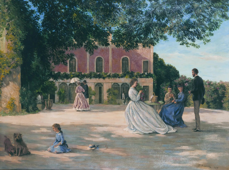 The Terrace of Méric - Frédéric Bazille