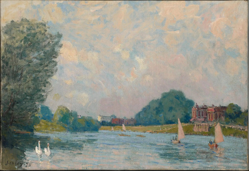 The Terrace of Saint-Germain, Spring - Alfred Sisley