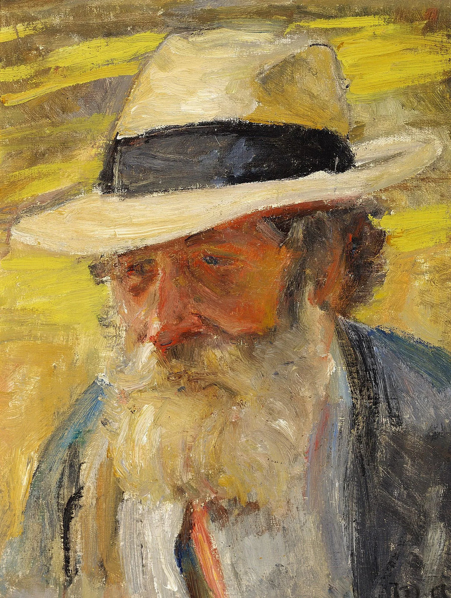 The head of an old man. - Michael Peter Ancher