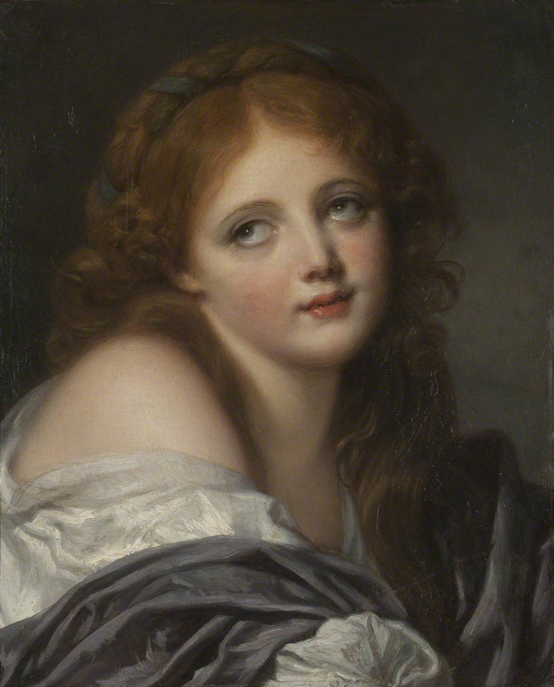 The Head of a Girl - Jean-Baptiste Greuze