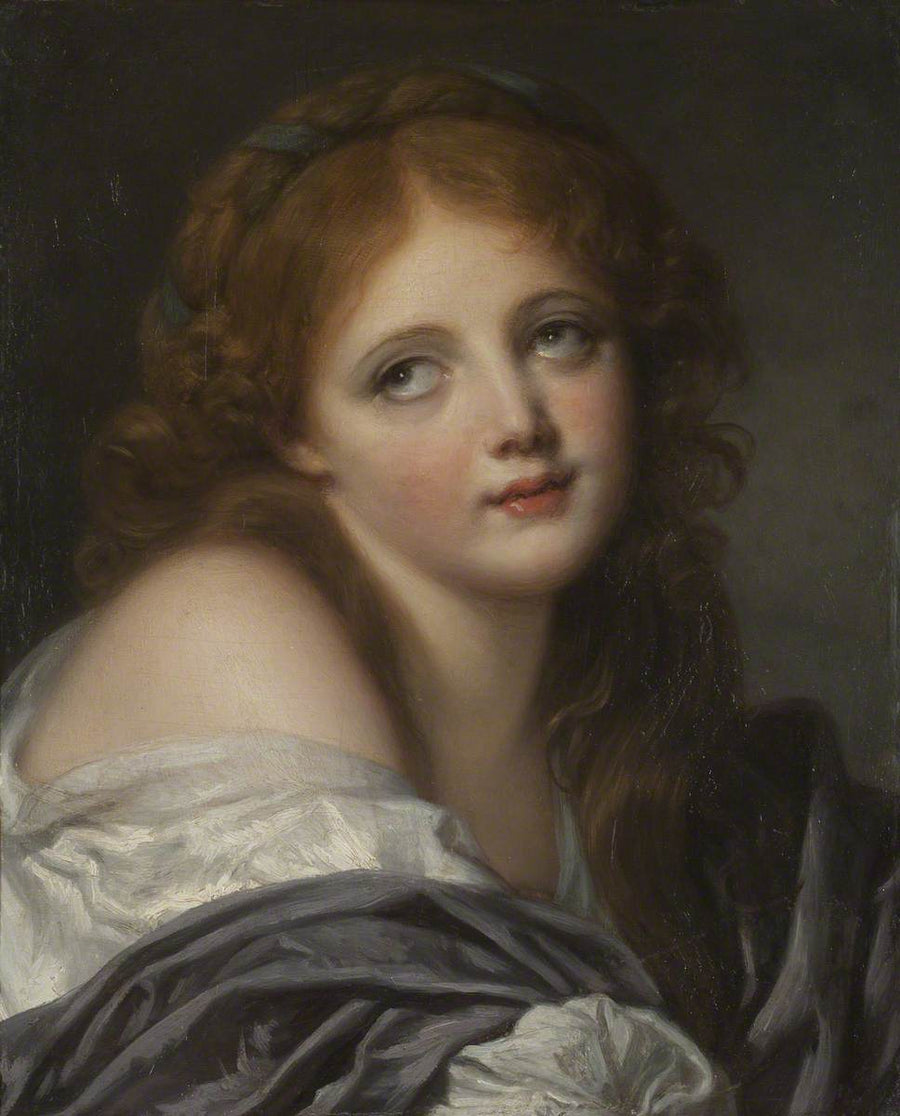 The Head of a Girl - Jean-Baptiste Greuze