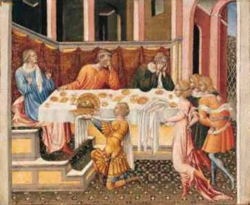 The Head of John the Baptist was brought to Herod. - Giovanni di Paolo