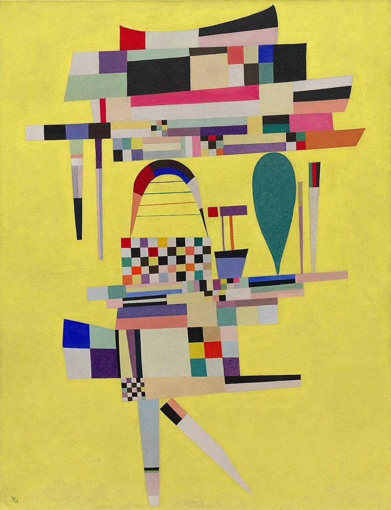 The Yellow Canvas - Vassily Kandinsky
