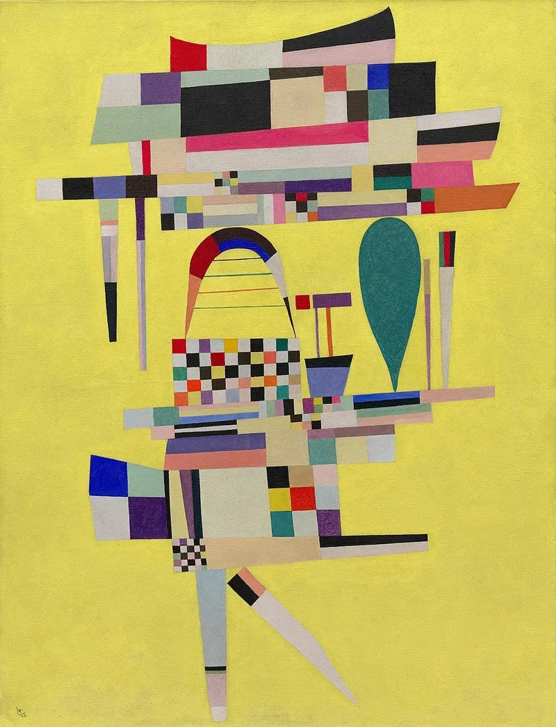 The Yellow Canvas - Vassily Kandinsky