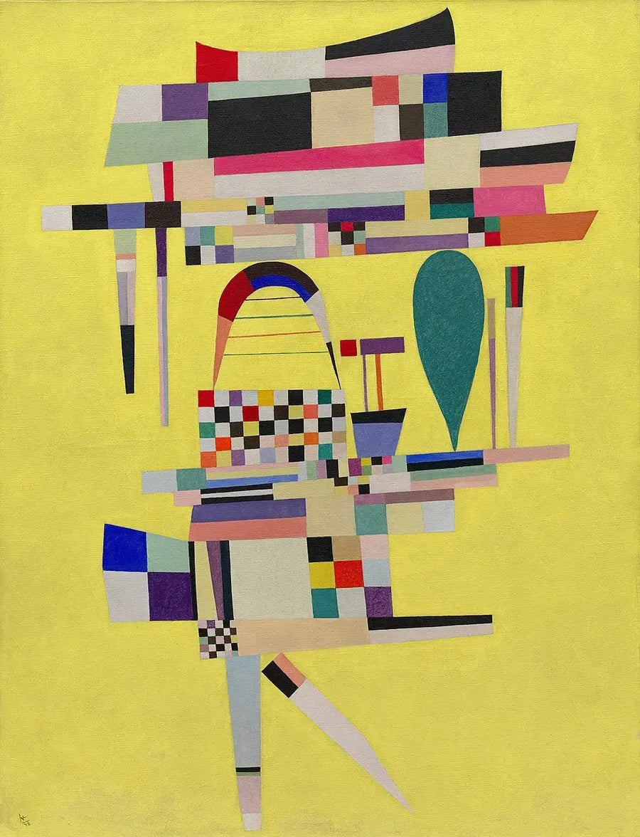 The Yellow Canvas - Vassily Kandinsky