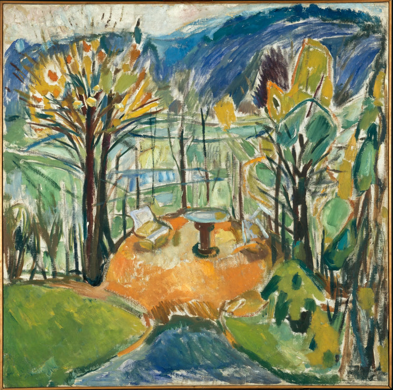 The Arbor at the End of Autumn - Edvard Munch