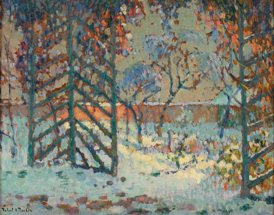 The Tonnelle under the Snow - Robert Antoine Pinchon