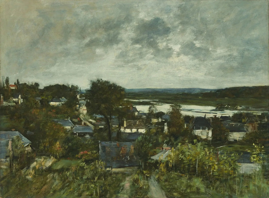 La Touques near Deauville - Eugène Boudin
