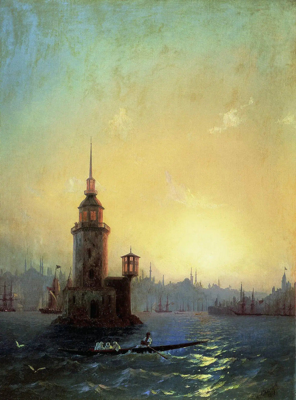 La Tour de Léandre - Ivan Aïvazovski - Alpha Reproduction