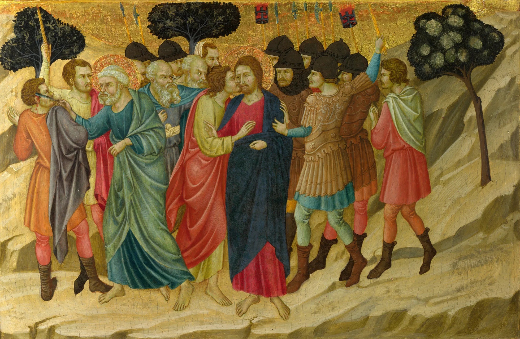 La trahison du Christ - Ugolino di Nerio image 1 reproduction d’œuvre d’art à l’huile