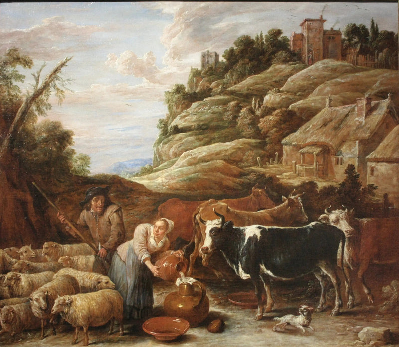 The Traite du troupeau - David Teniers the Younger
