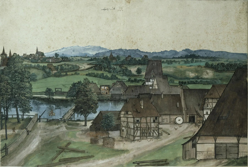 The Wire Drawing Mill on the Pegnitz, near Nuremberg - Albrecht Dürer
