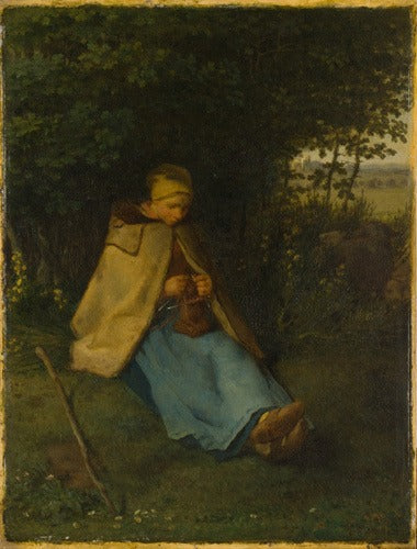 The Knitter - Jean-François Millet