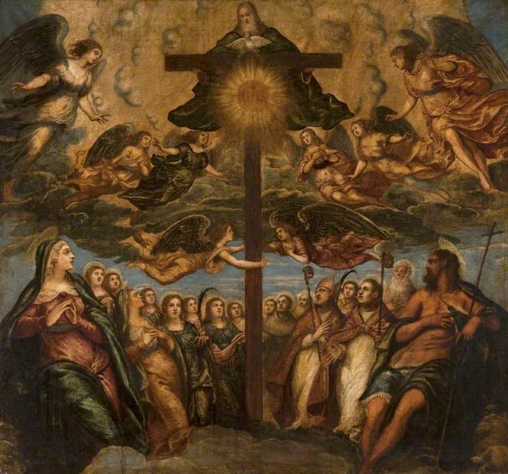 The Adored Trinity by the Saints and Angels - Jacopo Tintoretto