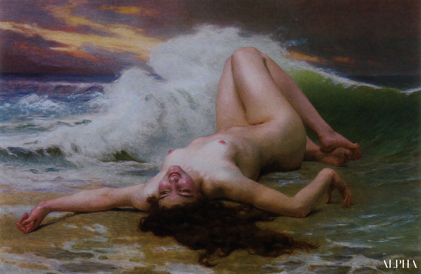 The Wave of Guillaume Seignac - High-end reproductions of paintings and artworks