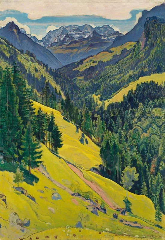 The Kien Valley with the Blüemlisalp massif - Ferdinand Hodler