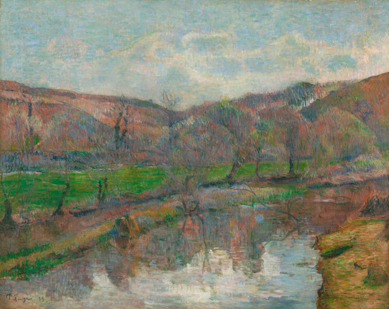 The Valley of the Aven and the Mount of Pont-Aven - Paul Gauguin