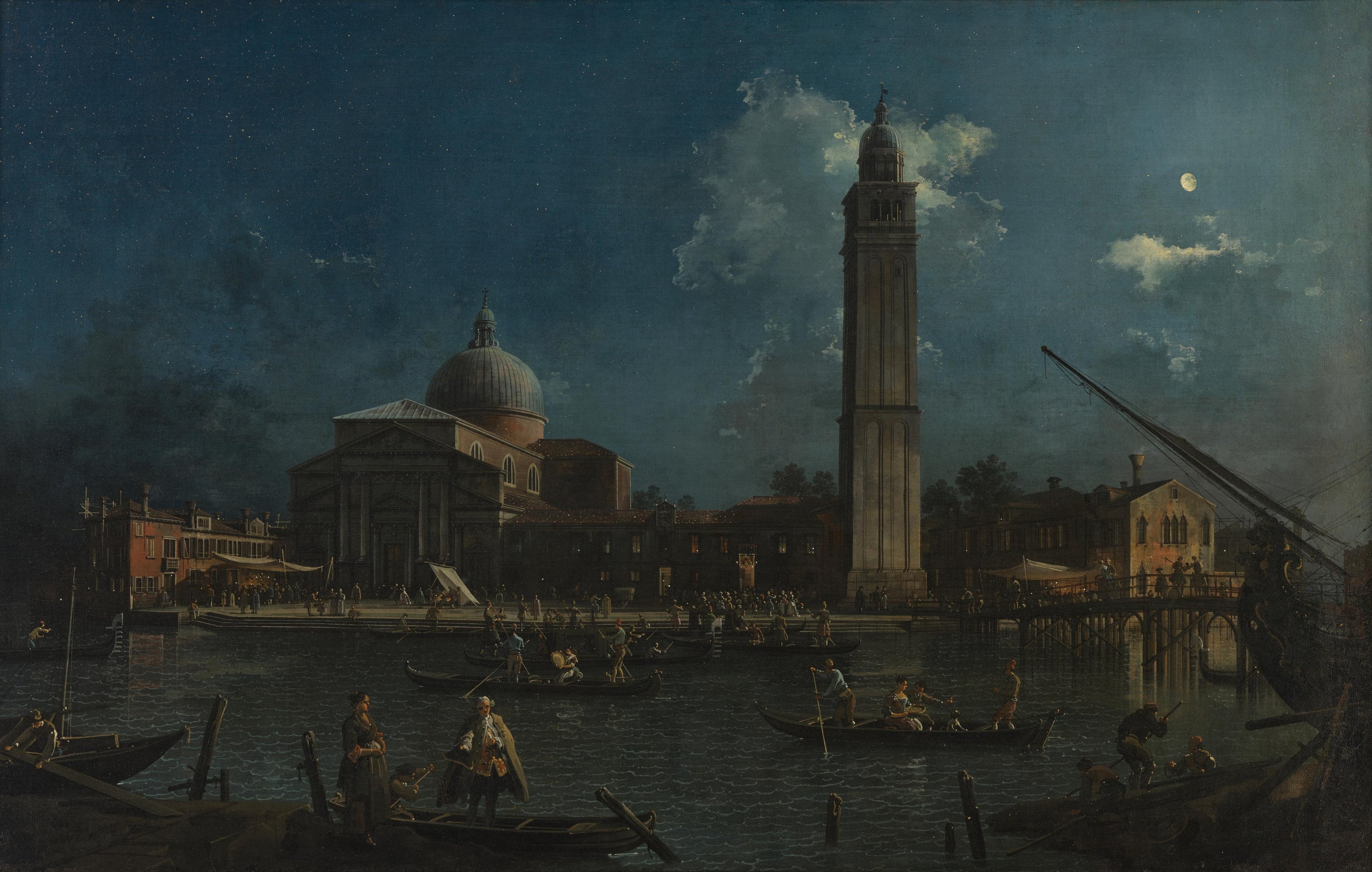 The Night Watch at San Pietro di Castello - Canaletto
