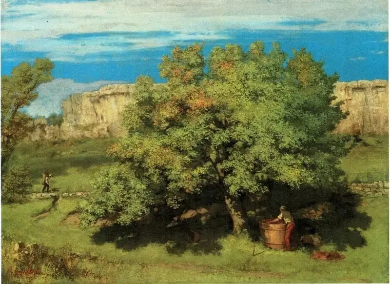 The Grape Harvest at Ornans, under the Roche-du-Mont - Gustave Courbet