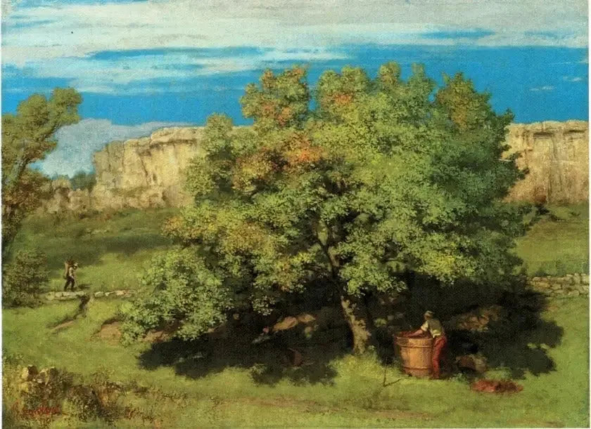 The Grape Harvest at Ornans, under the Roche-du-Mont - Gustave Courbet