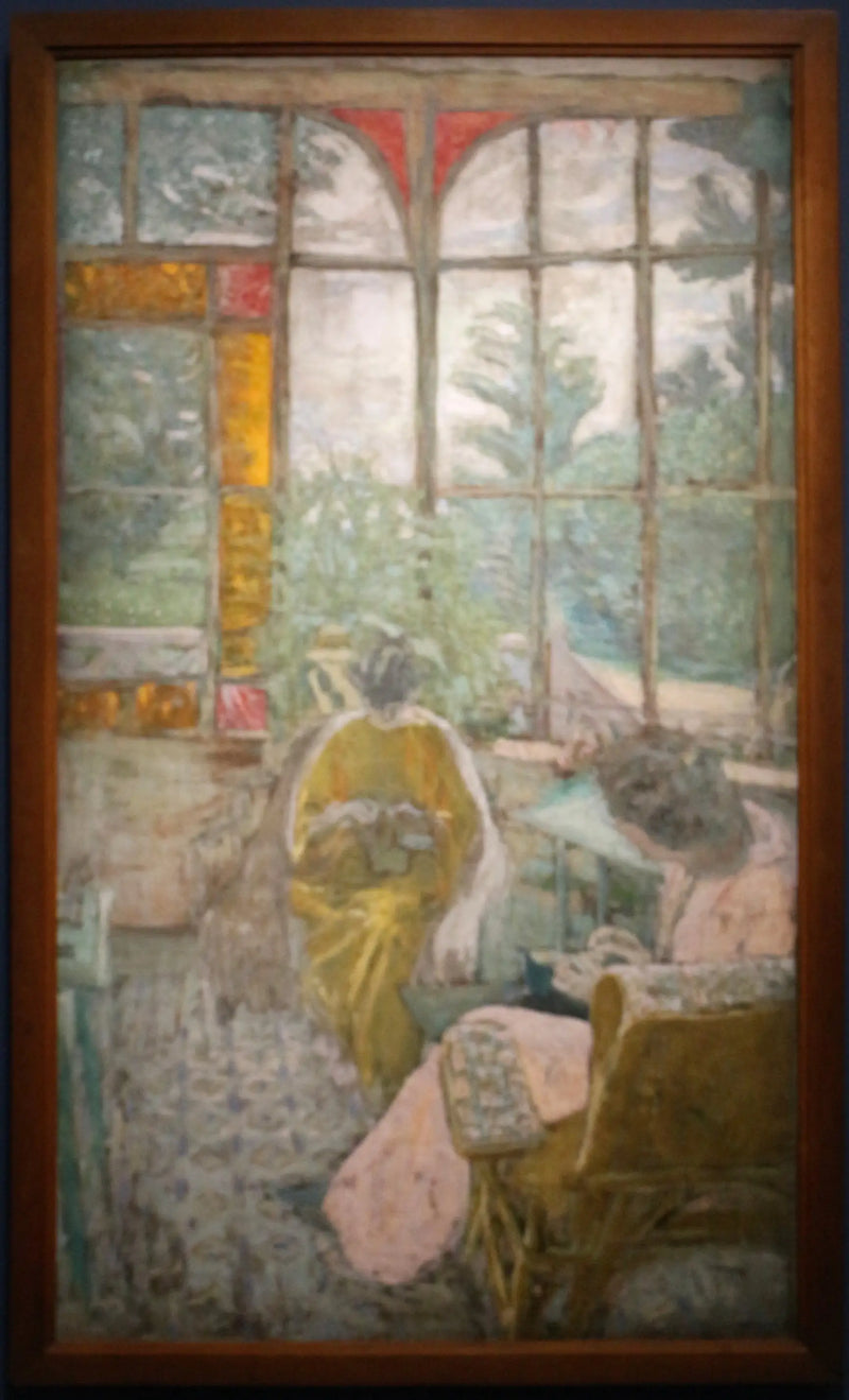 La Véranda du Coadigou in Loctudy, Marcelle Aron and Marthe Mellot - Édouard Vuillard