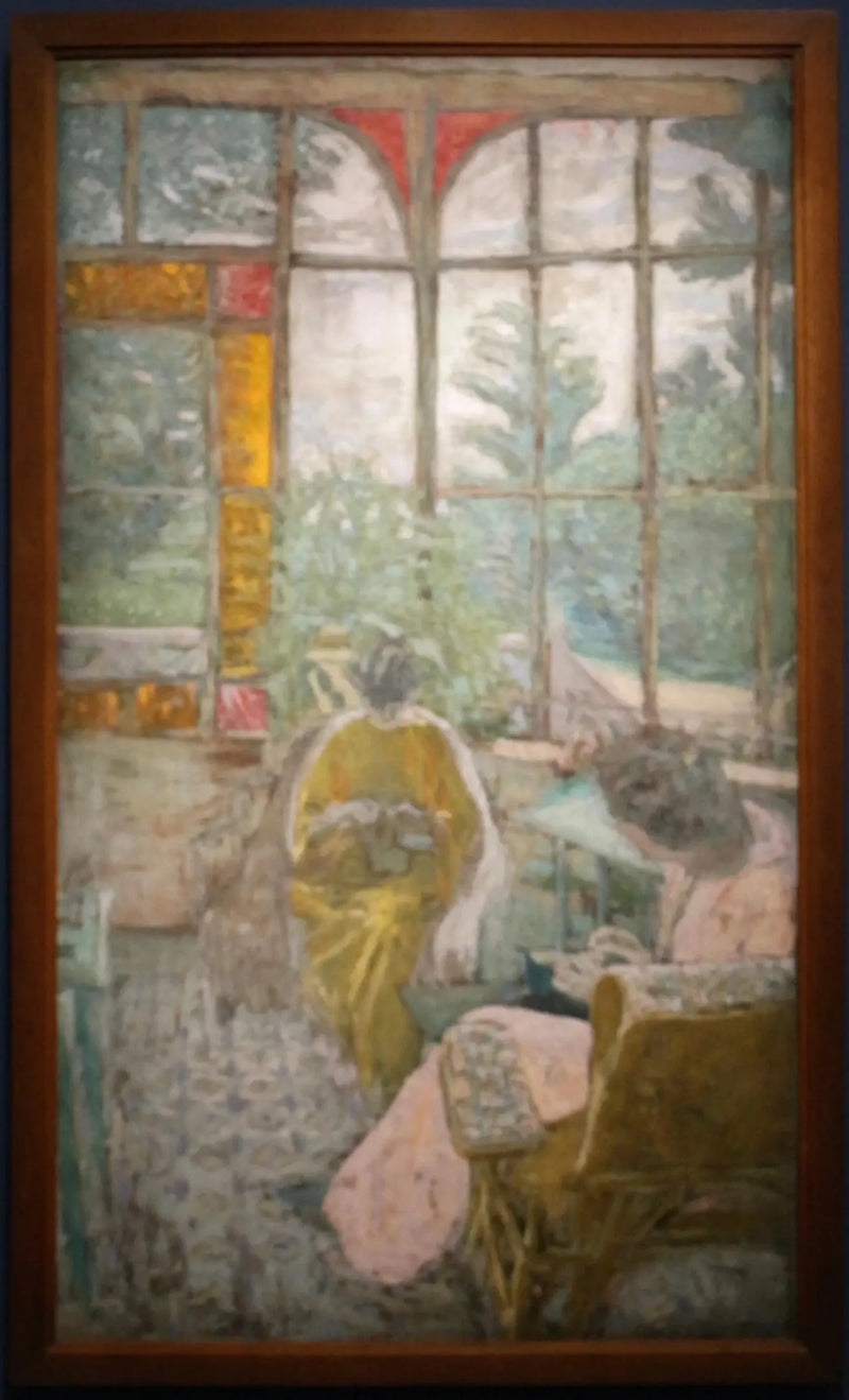 La Véranda du Coadigou in Loctudy, Marcelle Aron and Marthe Mellot - Édouard Vuillard