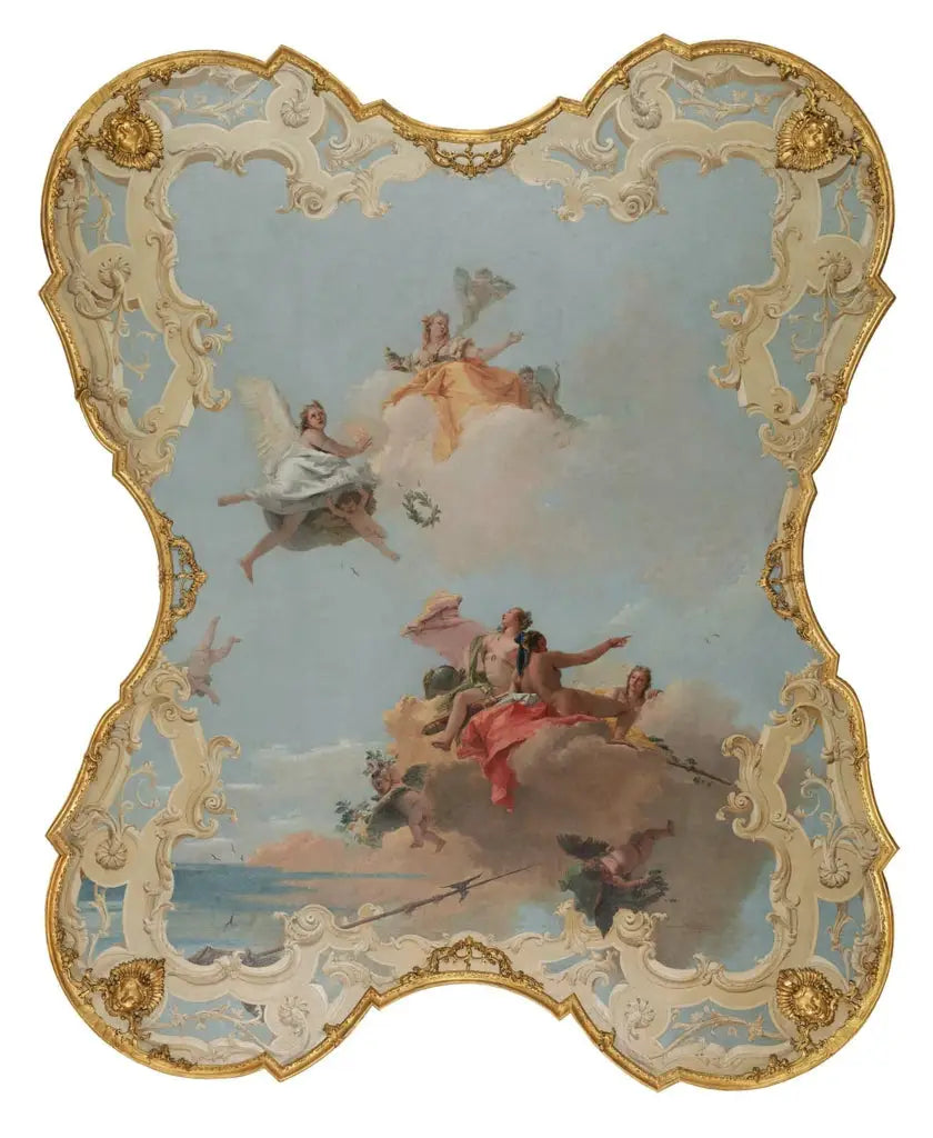 Virtue and Nobility Crowning Love - Giovanni Battista Tiepolo