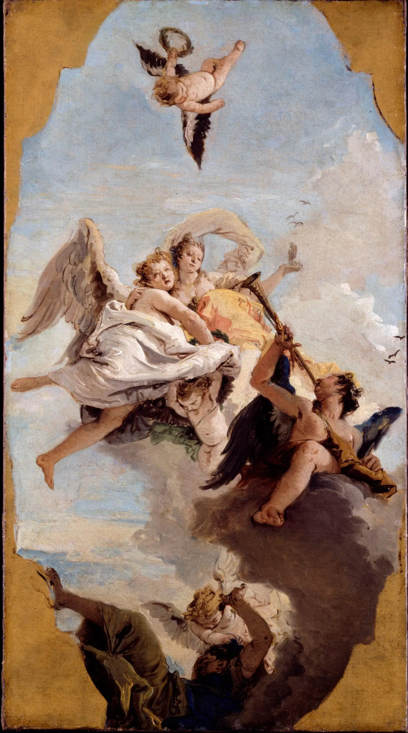 Virtue and Nobility Put Ignorance to Flight - Giovanni Battista Tiepolo