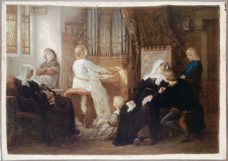 The Widow of the Master of the Chapel - Alexandre Cabanel