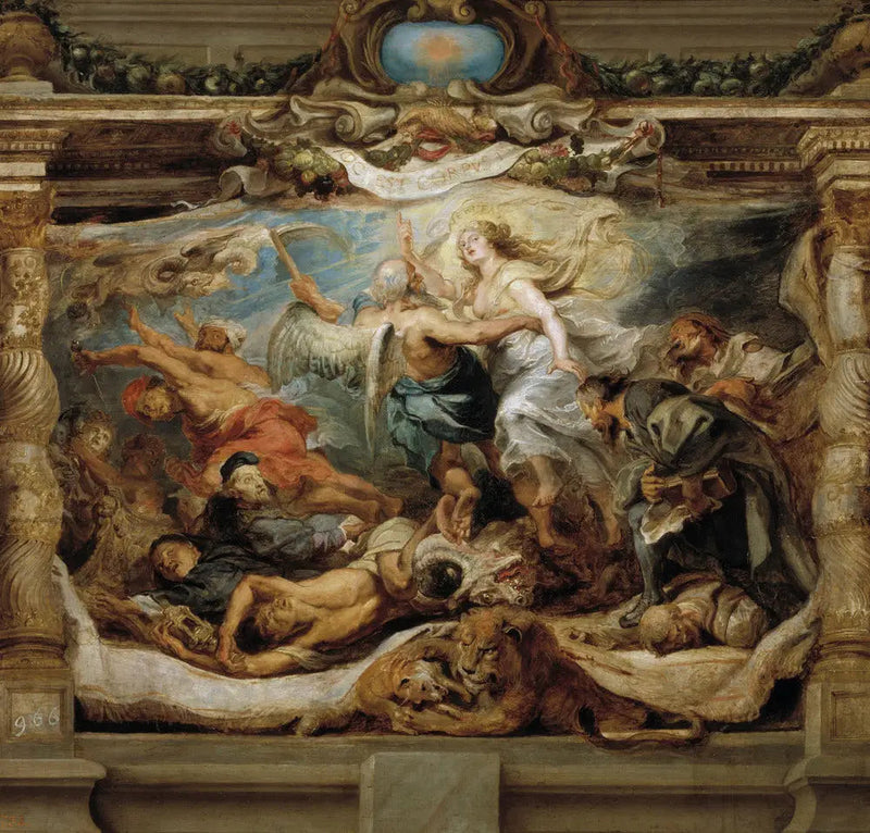 The Victory of Truth over Heresy - Peter Paul Rubens